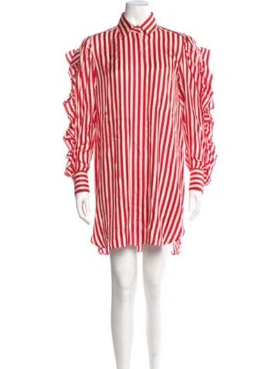 Pre-owned Max Mara Silk Mini Dress In Multi