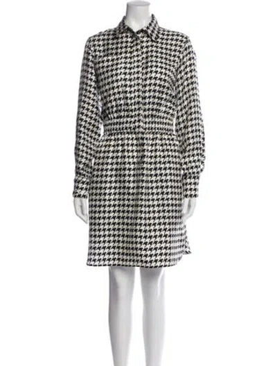 Pre-owned Max Mara Silk Mini Dress In Neutral