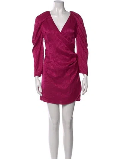 Pre-owned Max Mara Silk Mini Dress In Pink