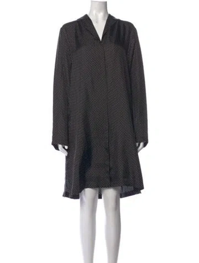 Pre-owned Max Mara Silk Mini Dress W/ Tags In Grey