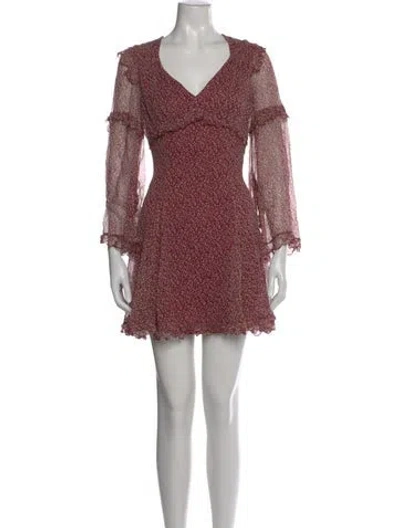 Pre-owned Max Mara Silk Mini Dress W/ Tags In Multi