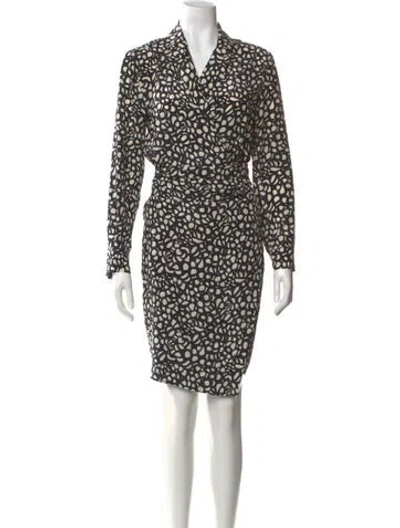 Pre-owned Max Mara Silk Mini Dress In White