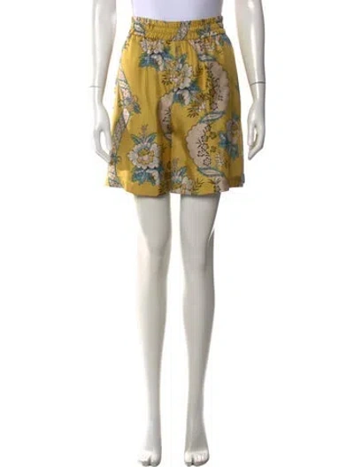 Pre-owned Max Mara Silk Mini Shorts W/ Tags In Neutrals