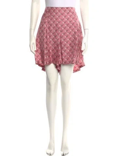 Pre-owned Max Mara Silk Mini Shorts W/ Tags In Pink