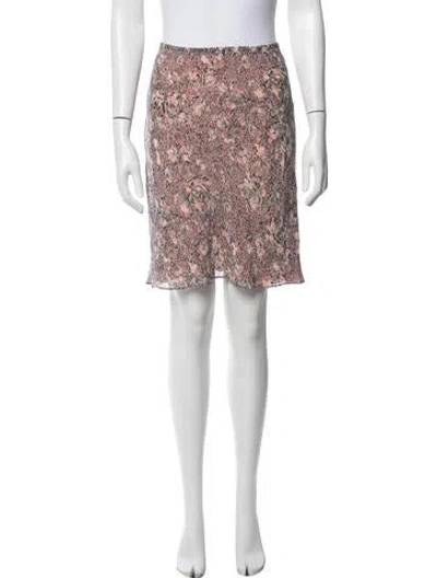 Pre-owned Max Mara Silk Mini Skirt In Multicolor