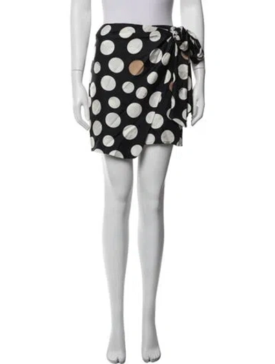 Pre-owned Max Mara Silk Mini Skirt In White