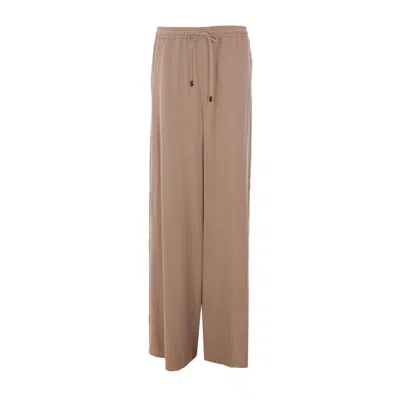 Max Mara Silk Mini Top In Hazelnut