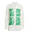 Max Mara Monogram-print Button-up Shirt In White
