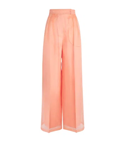MAX MARA SILK ORGANZA TROUSERS