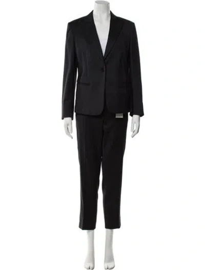 Pre-owned Max Mara Silk Pant Set In Black