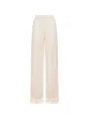 Max Mara Silk Pants In Pink