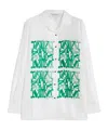 Max Mara Monogram-print Button-up Shirt In White