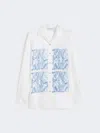 Max Mara Printed Shirt In White