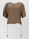 Max Mara Silk Printed Bodysuit