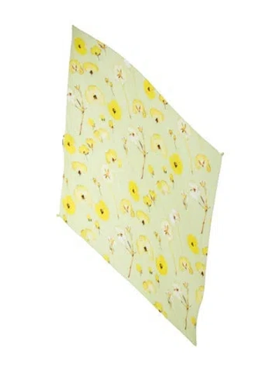 Pre-owned Max Mara Silk Printed Scarf In Neutral
