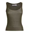 MAX MARA SILK RIBBED TANK TOP