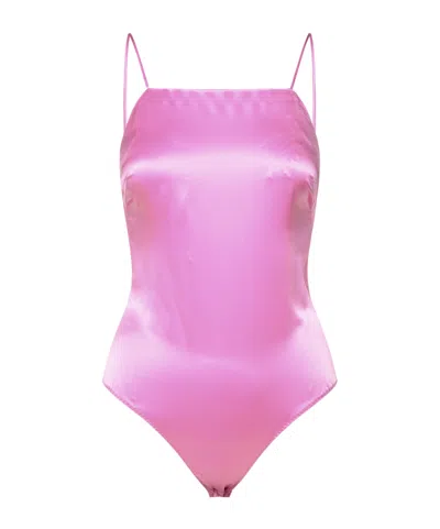 MAX MARA SILK SATIN JUMPSUIT