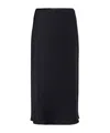 Max Mara Women's Silk Skirt In Blue