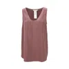 Max Mara Sleeveless Vest With Round Neck In Purple