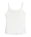 Max Mara Silk-satin Top In White
