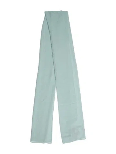 Pre-owned Max Mara Silk Scarf In Blue