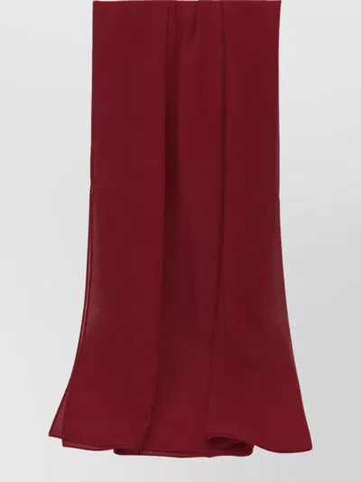 Max Mara Silk Scarf In Burgundy