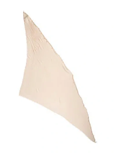 Pre-owned Max Mara Silk Scarf In Neutrals