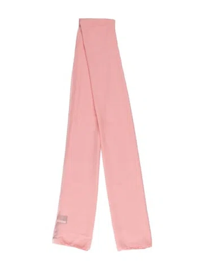 Pre-owned Max Mara Silk Scarf W/ Tags In Pink
