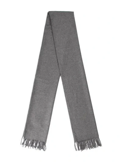 Pre-owned Max Mara Silk Shawl In Grey