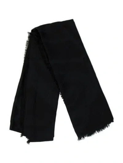 Pre-owned Max Mara Silk Shawl W/ Tags In Black