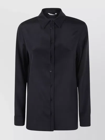 MAX MARA SILK SHIRT "AVION" FEATURING PLEATED BACK