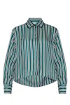 Max Mara Women's Brama Shirt Dark Green | Size It 46 | 2521116171600001 In Multi