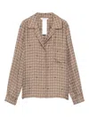 Max Mara Silk Shirt In Brown
