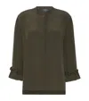 Max Mara Long-sleeved Top In Green