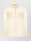 Max Mara Silk Shirt With Long Sleeves And Chest Pockets
