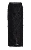 Max Mara Silk Skirt In Black