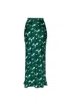 Max Mara Silk Skirt `recital` In Green