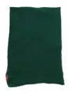 Max Mara Logo Patch Scarf In Green