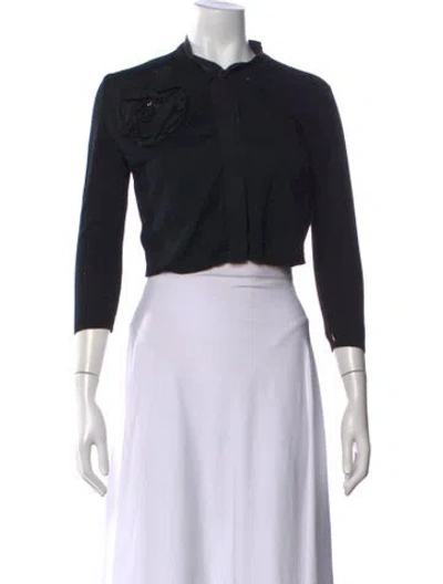 Pre-owned Max Mara Silk Sweater In Black