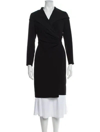 Pre-owned Max Mara Silk Trench Coat In Gray