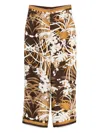 Max Mara Silk Trousers In Multi