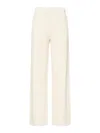 Max Mara Jardin Ribbed-knit Cashmere Sweatpants In White