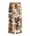 Max Mara Silk Trousers In Brown