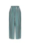 Max Mara Silk Trousers Ladino In Green