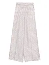 Max Mara Silk Trousers In Brown