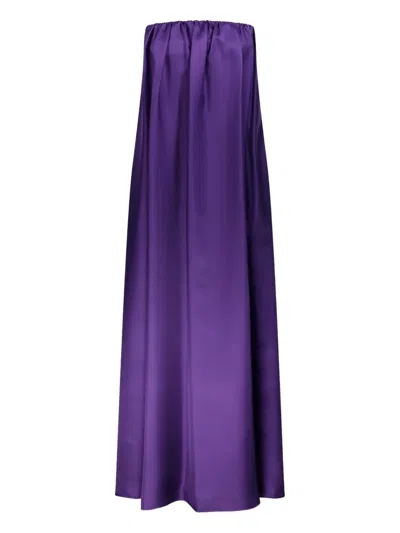 Max Mara Silk-twill Bustier Dress