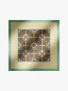 Max Mara Silk Twill Scarf In Brown