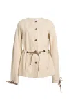 Max Mara Single-breasted Jacket In Neutral