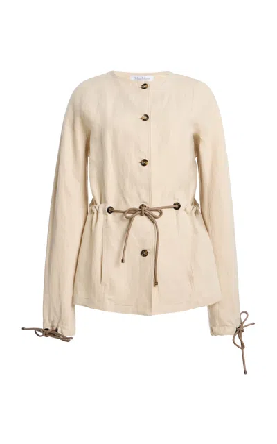 Max Mara Single-breasted Jacket In Neutral