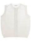 Max Mara Silk Vest In White